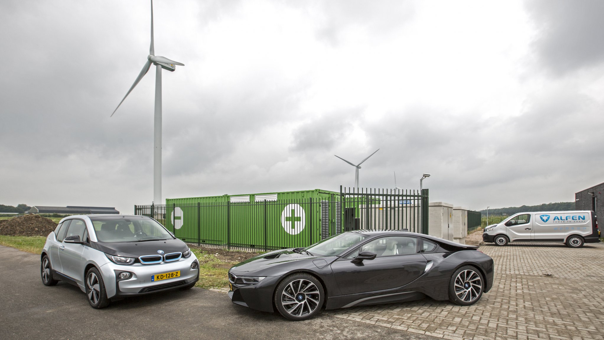 Battery storage system at the Princess Alexia Wind Farm in the Netherlands