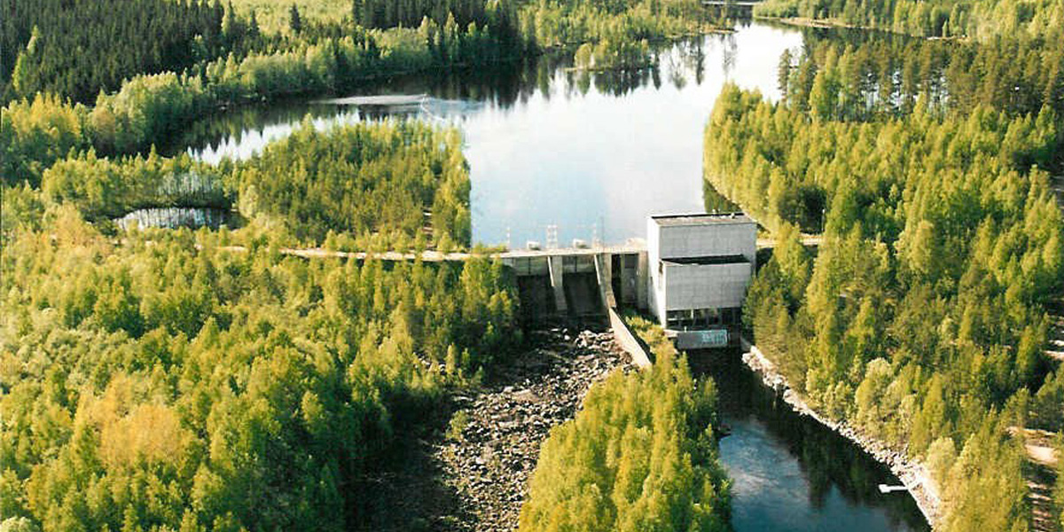 Wasserkraftwerk Hietama in Finnland